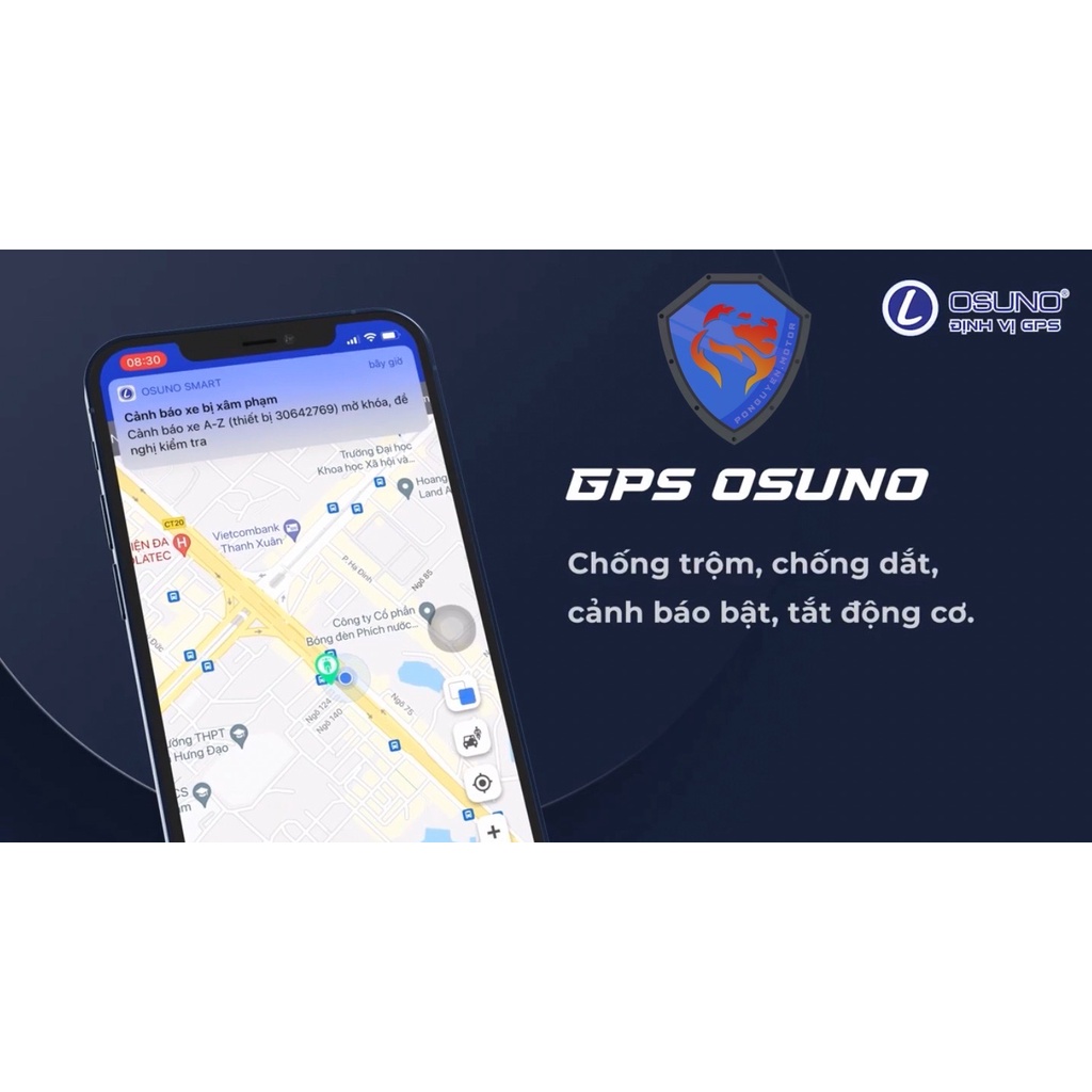 BỘ ĐỊNH VỊ GPS VÀ CHỐNG CƯỚP TỪ XA OSUNO CHO XE MÁY