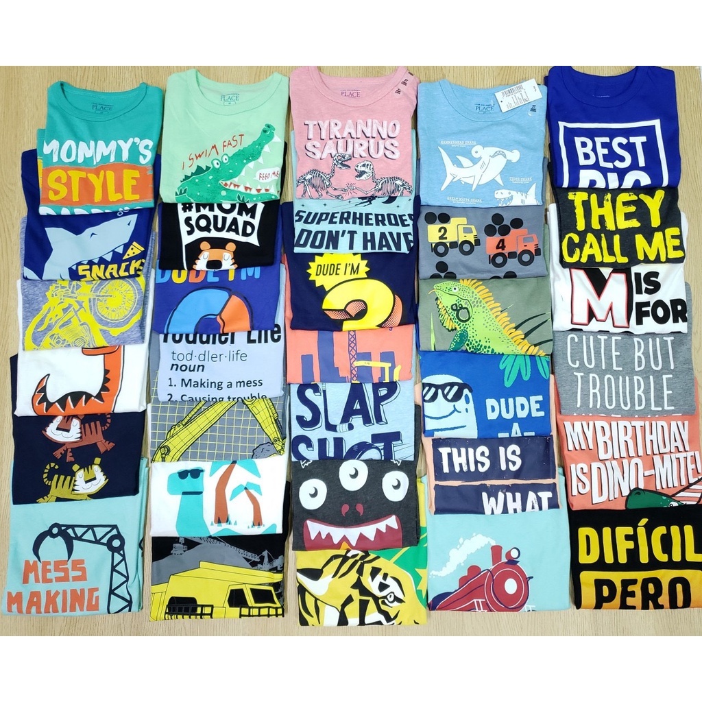 --ÁO THUN HIỆU PLACE CHO BÉ TRAI  VÀ CẢ NGƯỜI LỚN-GIAO HÀNG NGẪU NHIÊN-MÃ ABT02