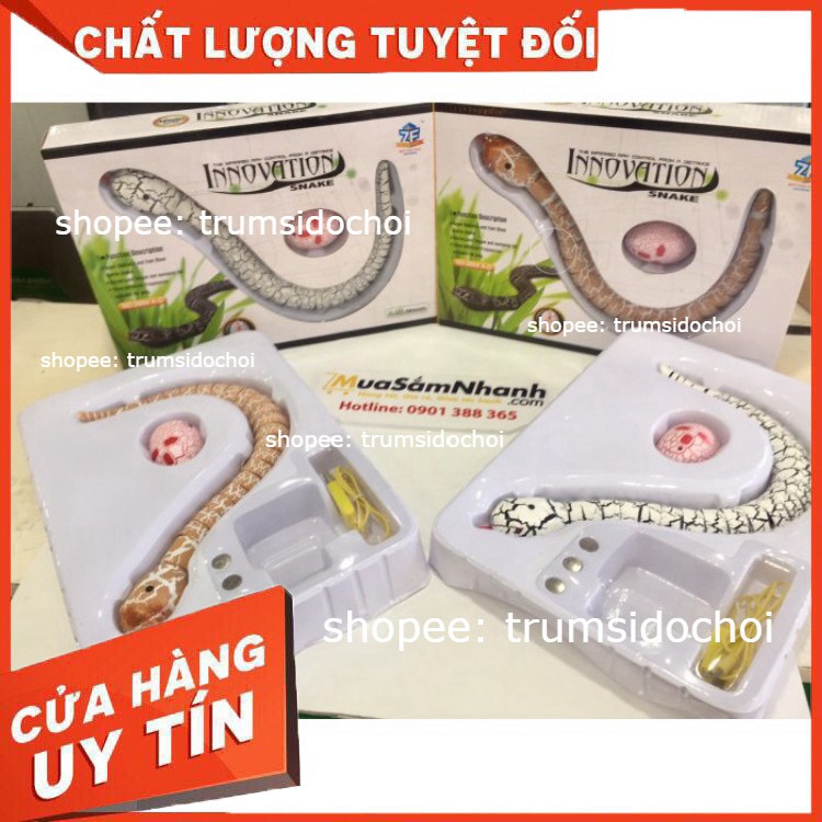 LOẠI ĐẸP-  Rắn điều khiển từ xa (Y NHƯ THẬT),cảm biến hồng ngoại -  điều khiển = trứng rắn