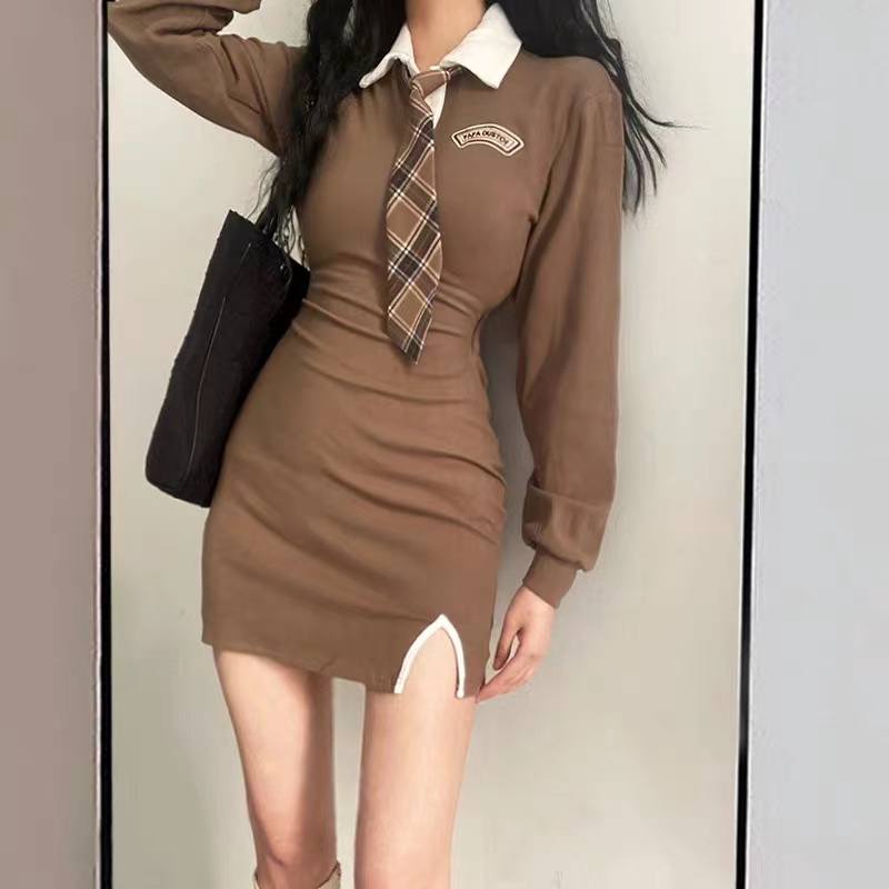 Đầm Thời Trang Retro Hàn Quốc Quyến Rũ Cho Nữ