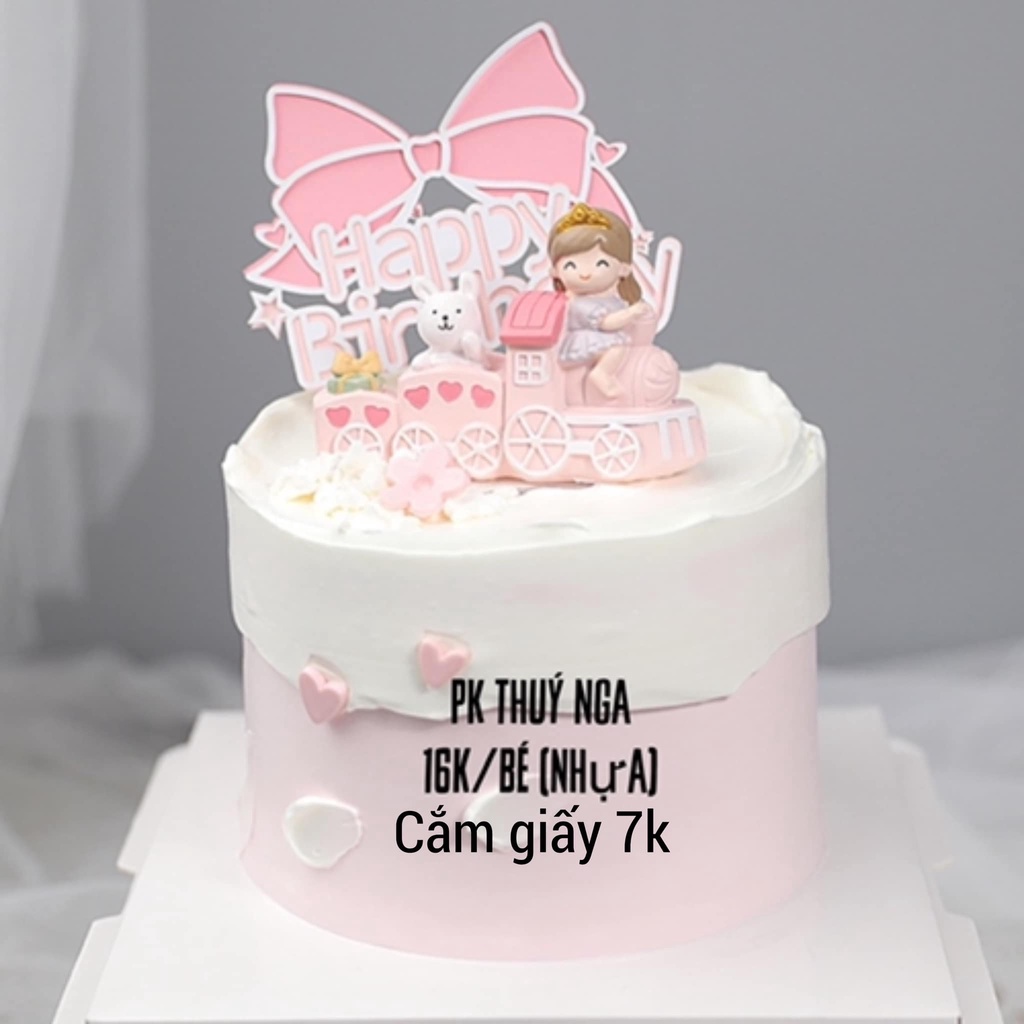 10 HPBD vương miện giấy,nơ giấy