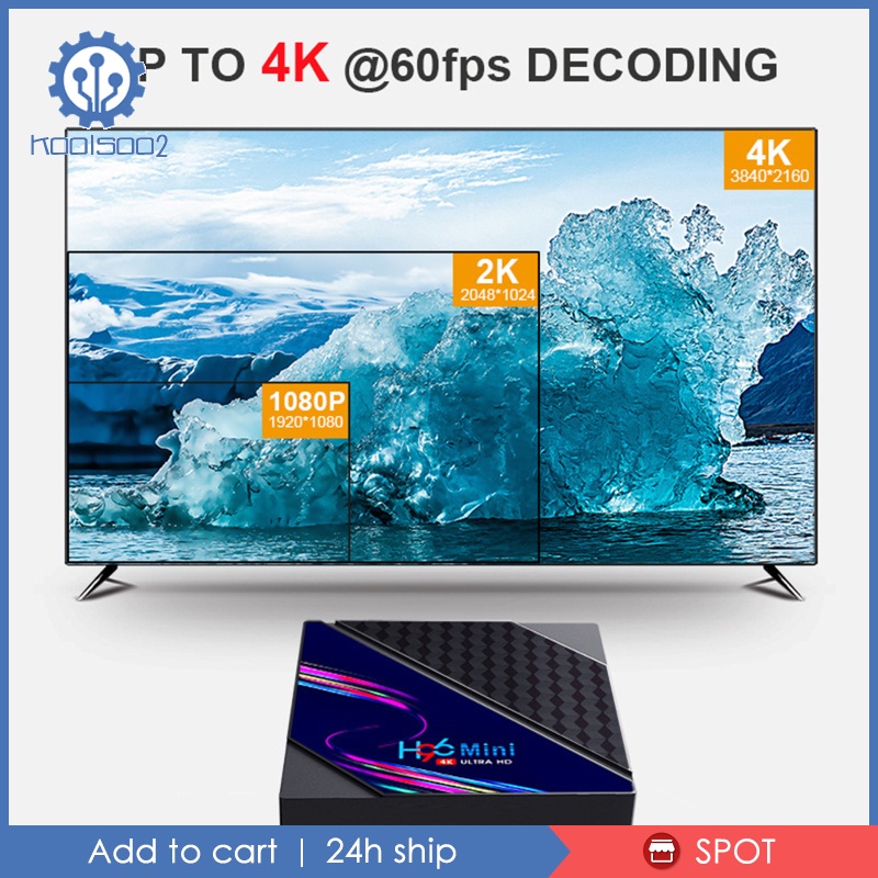 🆙Hàng sẵn sàng🆙Android 10.0 Smart Box RK3228A Chip 2.4G 5.0G WIFI 3D Smart Player