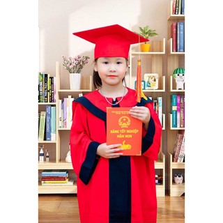 Bộ cử nhân kèm mũ mầm non