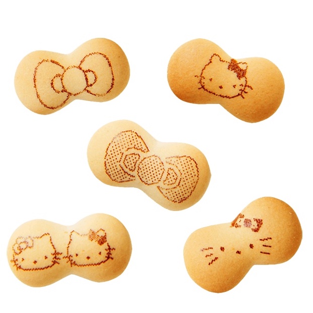 3 Gói bánh qui nơ Sanrio Hokka Nhật 50g, hình nhân vật dễ thương, hương thơm lúa mì, tan chảy khi ăn