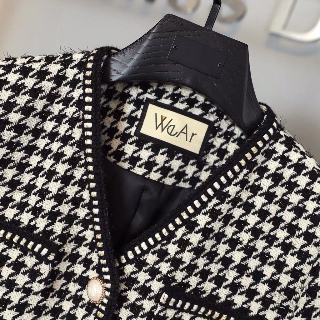Áo dạ tweed houndstooth - A81