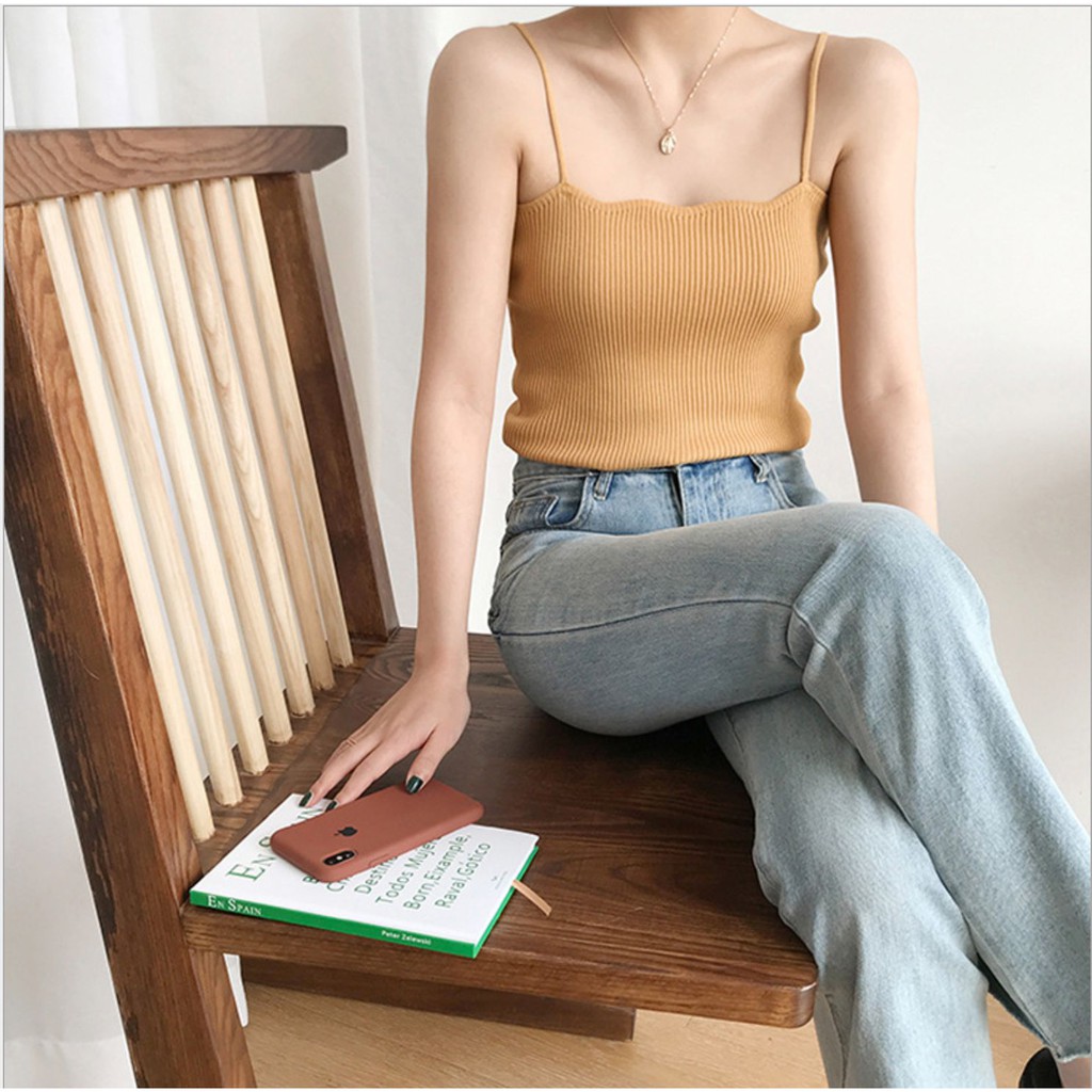 Áo dây mùa hè co giãn thoải mái - Áo hai dây body cách điệu cá tính hàng nhập cao cấp | BigBuy360 - bigbuy360.vn