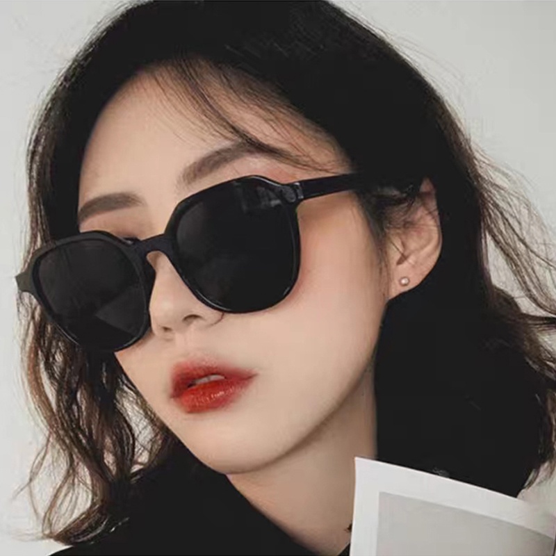 Kính mát lái xe UV gọng vuông màu đen thiết kế thương hiệu nổi tiếng phong cách retro vintage gợi cảm