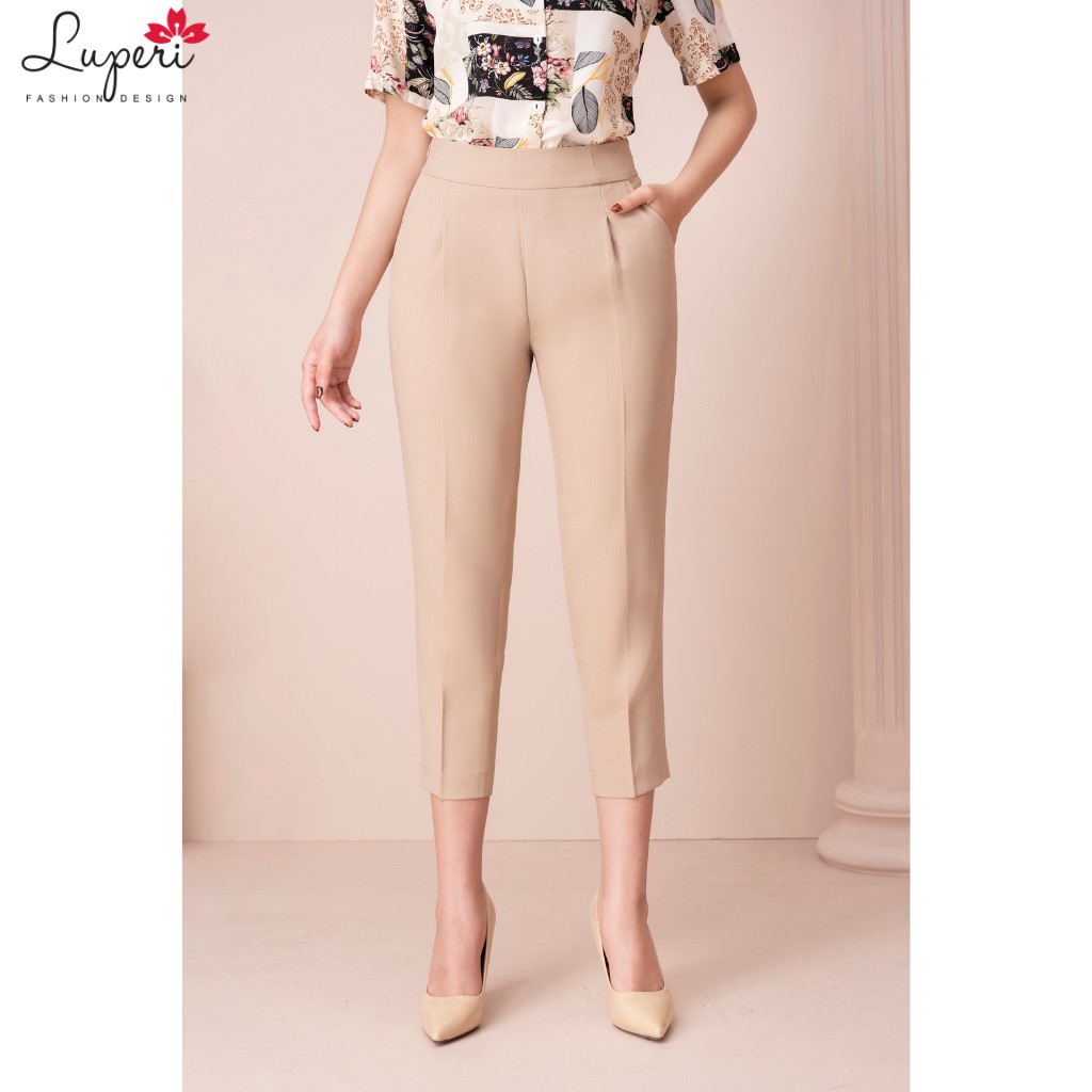 Quần Baggy Công Sở Cao Cấp LUPERI LFQD2117 Khóa Sườn, Cạp Cao Tôn Dáng, Phong Cách Thanh Lịch