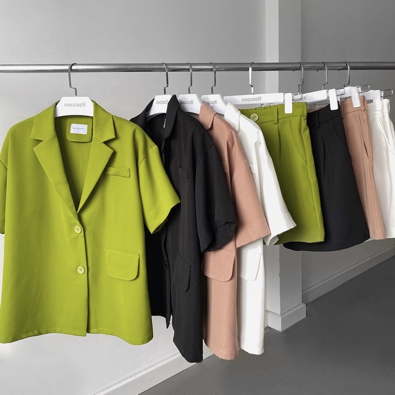 Set bộ Blazer cộc tay CCS68 by COCCACH