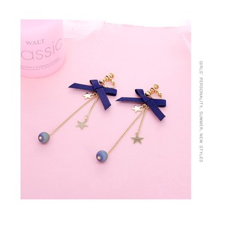 [MOE MODE ON] Hoa tai ribbon xanh