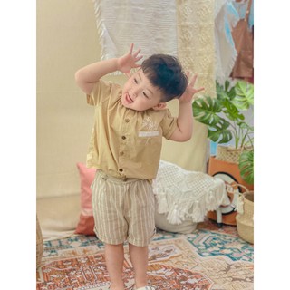 Set đồ thêu tay vintage cho bé trai