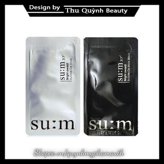 Miếng Mặt nạ thải độc da sủi bọt Sum 37 Đen / Trắng
