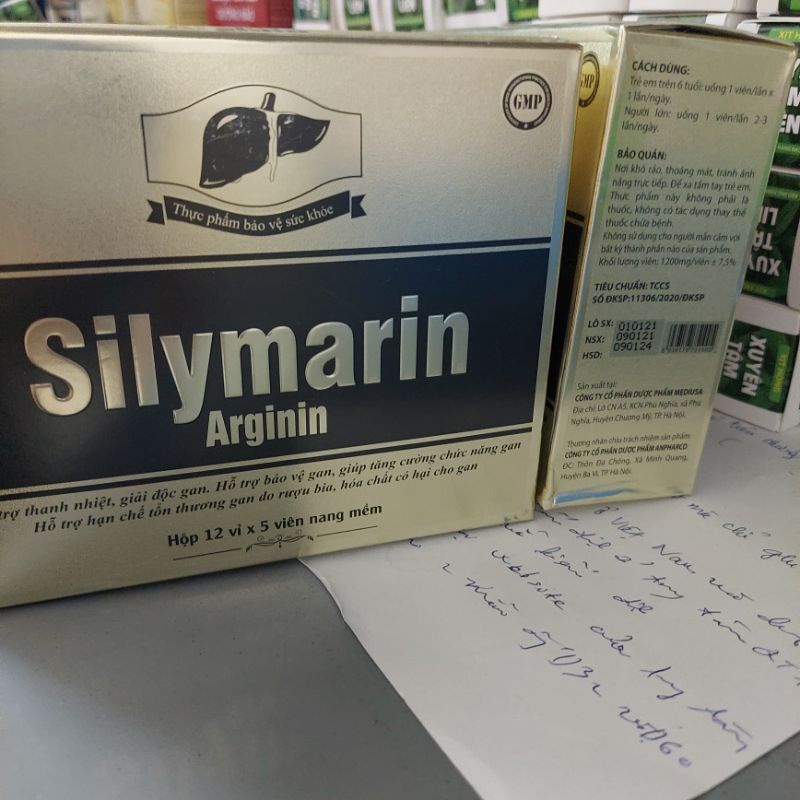 Aginin silymarin hộp 60v