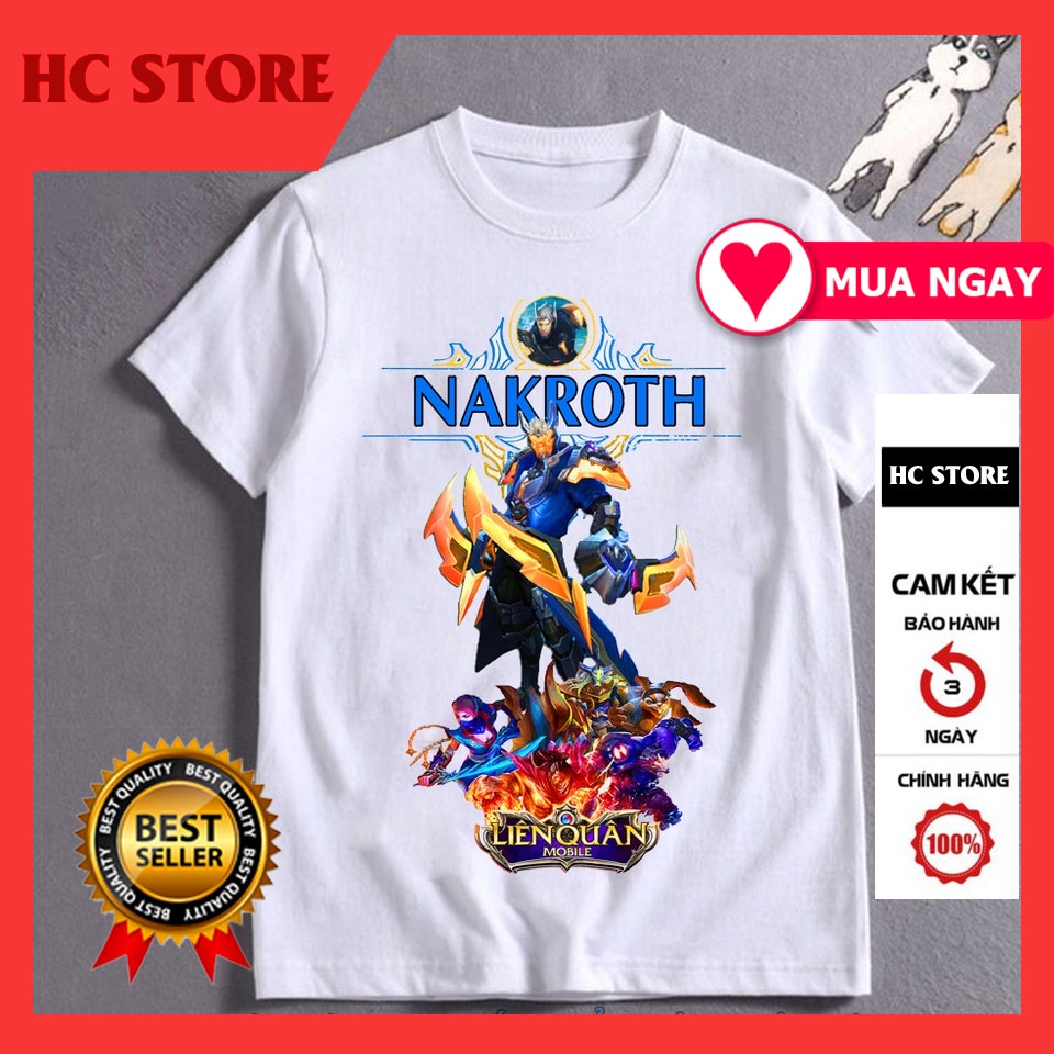 🔥Siêu Rẻ🔥 Áo thun Liên Quân Tướng Nakroth lôi quang sứ Cực Chất mẫu mới độc đẹp