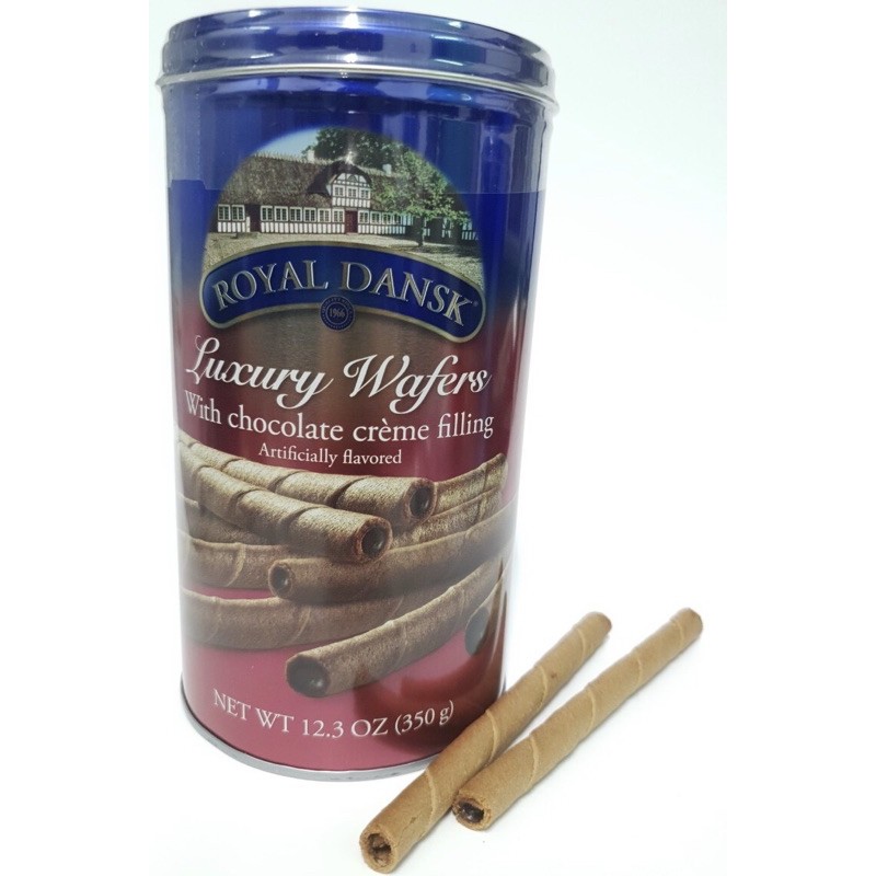 ROYAL DANSK Bánh quế cao cấp sô cô la 350g - ROYAL DANSK LUXURY WAFERS FILLING WITH CHOCOLATE CRÈME 
