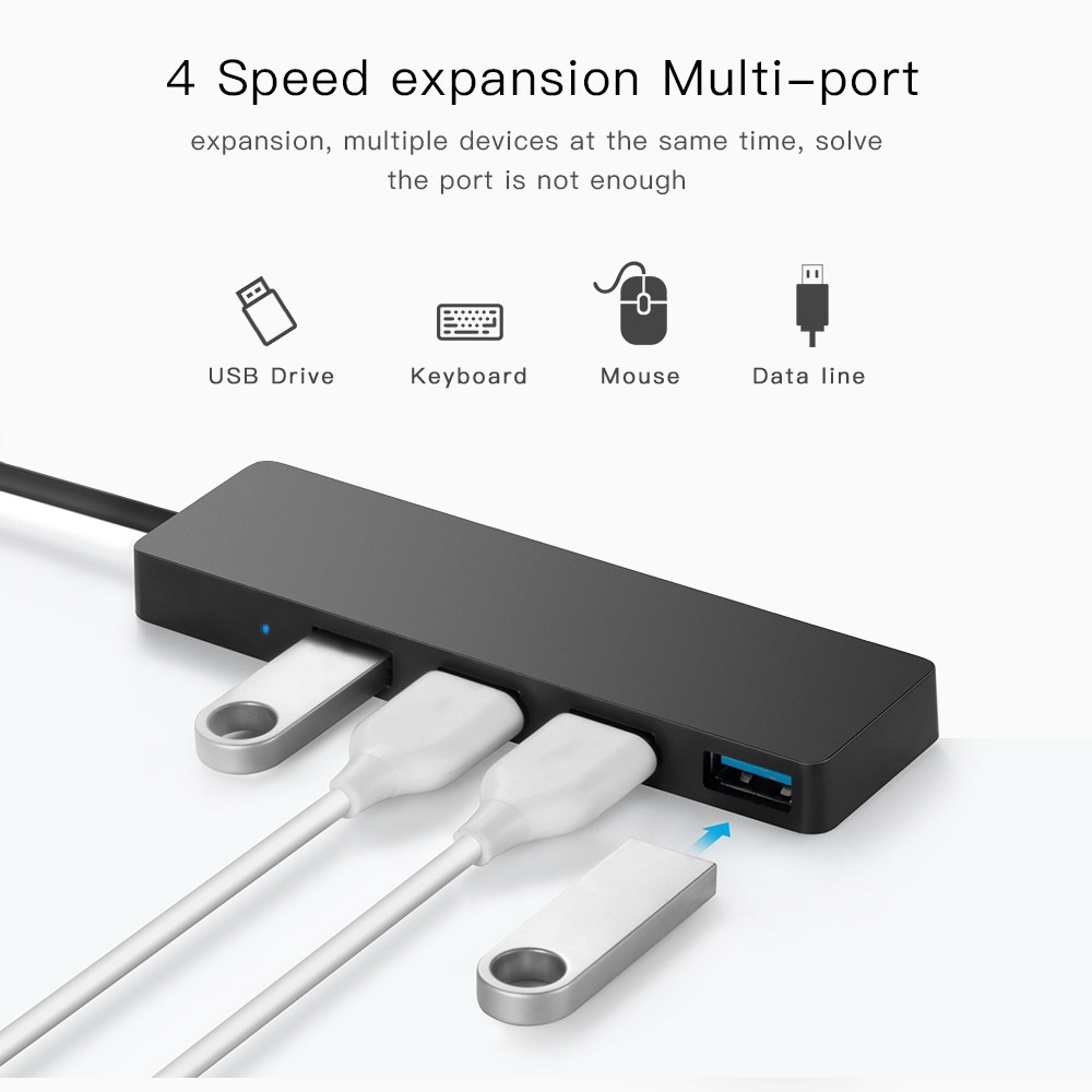 MAGIC Ultra Slim Computer Accessories High Speed 5Gbps External USB 3.0 Hub