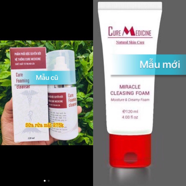 Sữa rửa mặt Cure Medicine ( mẫu mới ảnh cuối ạ )