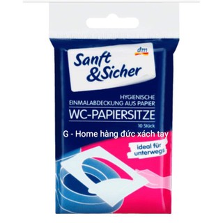 Giấy lót Toilet đi du lịch của hãng DM Đức hàng có sẵn