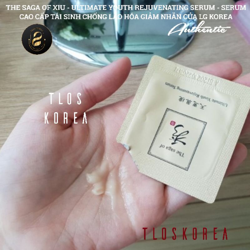 [Full Size 8Tr] Gói Serum Tái Sinh Cao Cấp The Saga/Phiên Bản Cao Cấp Ultimate Youth Rejuvennating Serum 1Ml Gói Sample