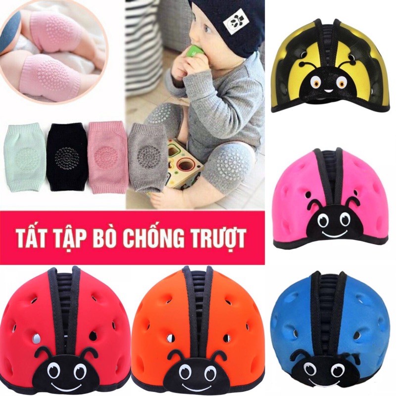 >Mũ Bảo Hiểm Hình Con Bọ Cho Bé Tập Đi 1-5 Tuổi