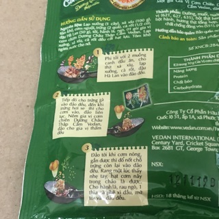 Gia vị Vedan cơm chiên dương châu 25g
