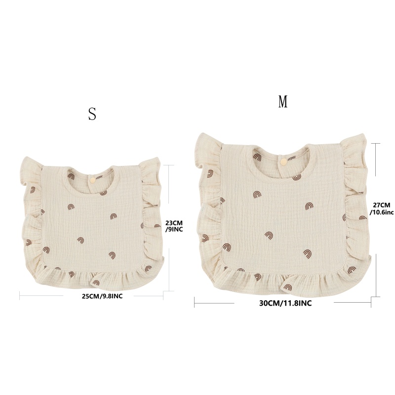 Yếm Ăn Cotton Siêu Thấm Thân Thiện Với Da Em Bé