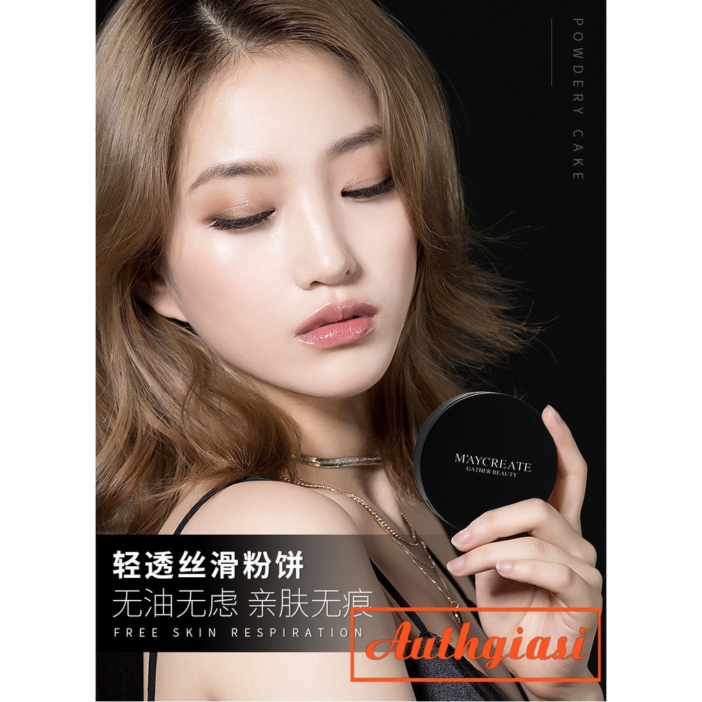 Phấn nén Maycreate phủ Collagen che phủ lỗ chân lông hoàn hảo có sẵn mút tán | BigBuy360 - bigbuy360.vn
