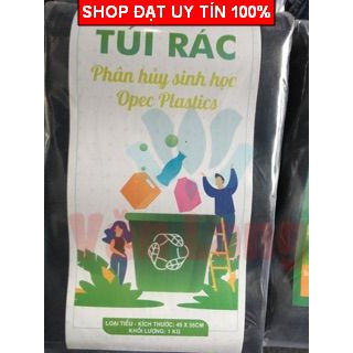 Túi đựng rác cuộn tự phân huỷ sinh học 3 cuộn 1kg 55 x 65cm hàng Việt Nam không mùi - Hàng dày dai