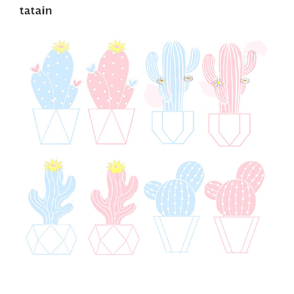 [TAT] 10 Styles Resin Cactus Ornaments Miniature Figurines Cute Accessories Decoration CVX