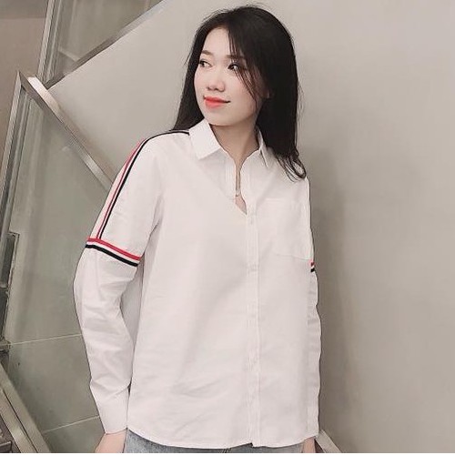 Áo sơ mi sọc hàng cao cấp