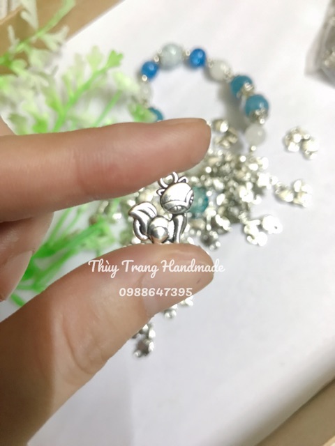 Charm tiểu hồ ly mắn trang trí vòng tay, đồ trang sức handmade