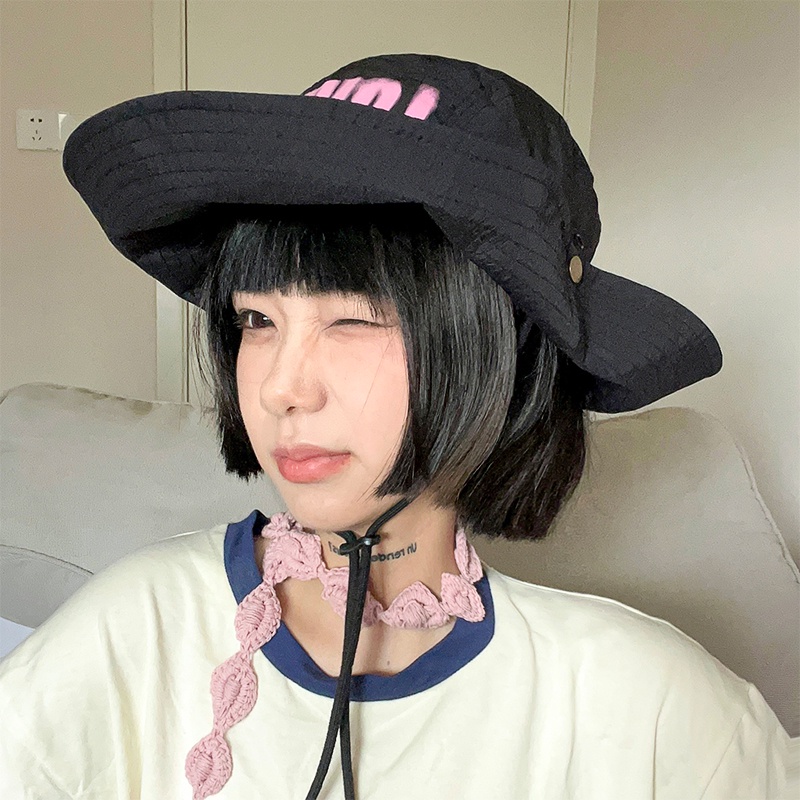 Nón Bucket Nhanh Khô In Chữ Thời Trang Mùa Hè Dành Cho Nữ