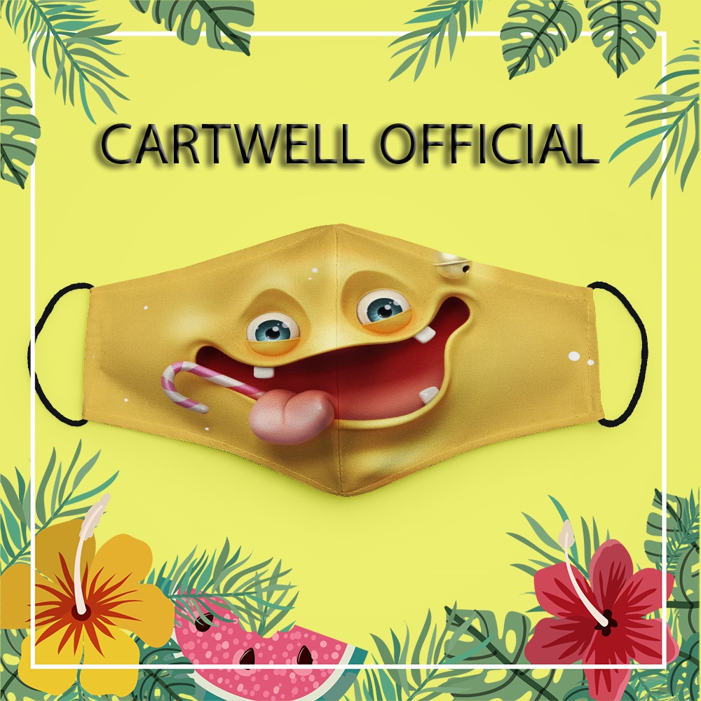 Khẩu trang hoạt hình trẻ em cute vui nhộn thú cưng dễ thương Hình Icon CARTWELL phòng ô nhiễm phòng dịch bệnh không đau