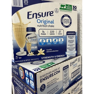 Sữa ensure mỹ vanila 237 ml - thùng 30 chai