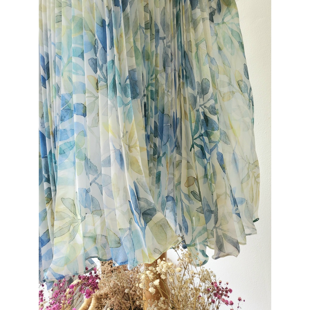 TIELA Đầm váy hoa tùng xoè dập ly - Cindy Dress