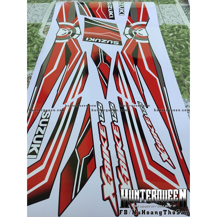 Tem chế X Bike đen đỏ. Thay đổi màu sắc và chi tiết theo yêu cầu. Sắc nét, bền màu