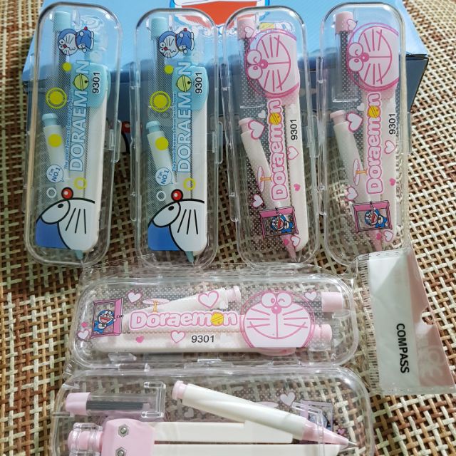SET 12 Bộ Compa Đơn Nhựa Chì Kim Đẹp