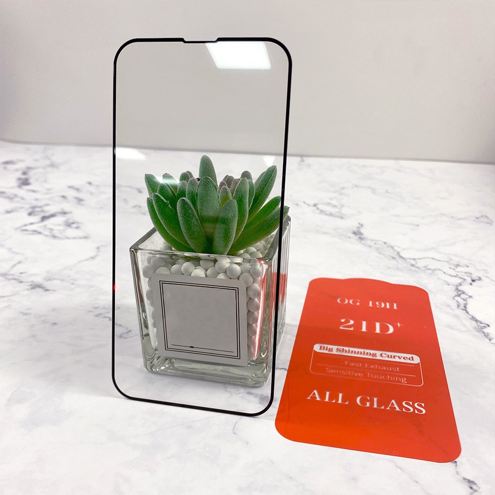 Kính Cường Lực 21D Bảo Vệ Toàn Màn Hình Cho iPhone 14 13 12 11 Pro Max X XS Max XR 6 6S 7 8 Plus SE 2020