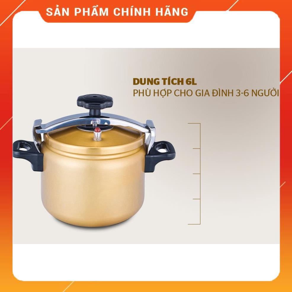 Nồi Áp Suất Cơ Anod SUNHOUSE SHA8604 Truyền Nhiệt Nhanh - Tỏa Nhiệt Đều, Có Van An Toàn Tiện dụng