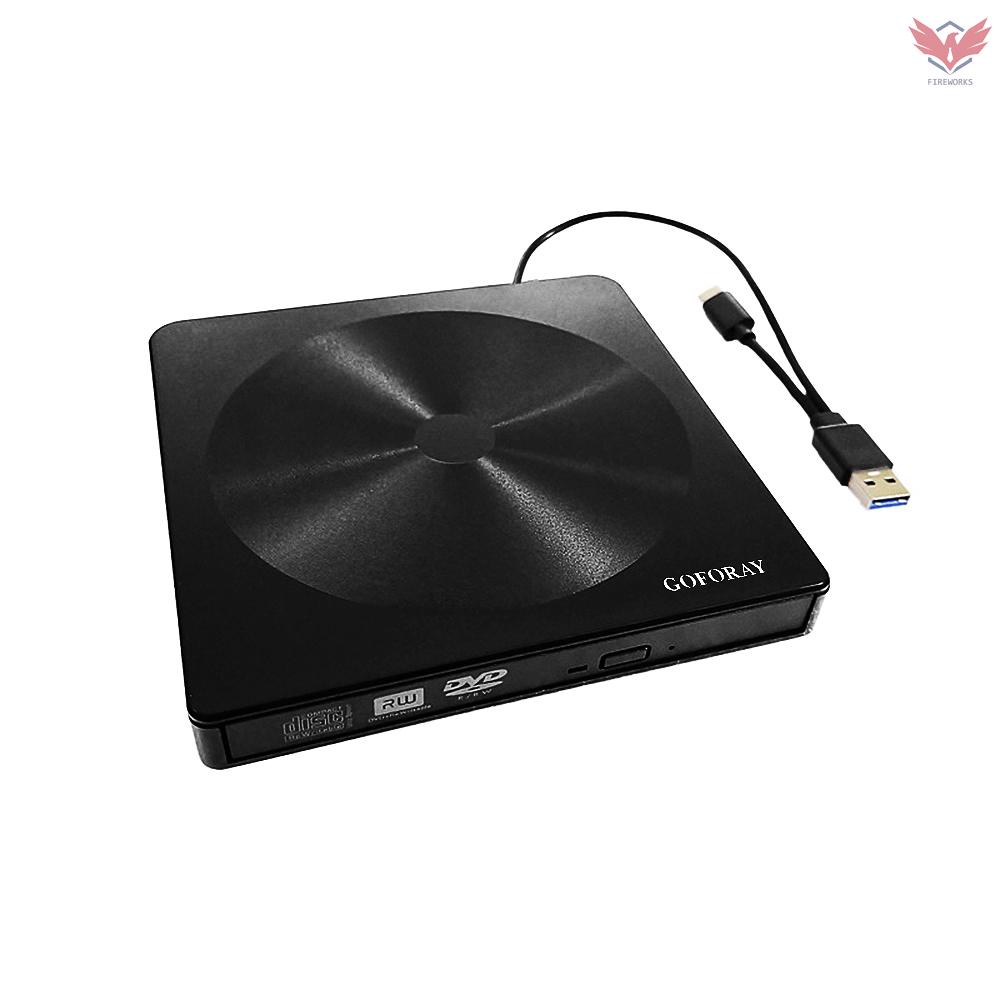 Đầu Đọc Đĩa Dvd Cd-Rw Dvd-Rw Cd Dvd Rom Cổng Usb 3.0 Type-C Cho Windows / Mac Os | BigBuy360 - bigbuy360.vn