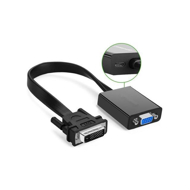 Cáp chuyển DVI sang Vga Cao cấp Ugreen 40259 40387 MM108 Chính Hãng (DVI D 24+1 to VGA)