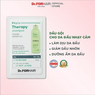 Dầu gội cho da nhạy cảm, dầu gội dưỡng tóc cho da đầu nhạy cảm Dr.FORHAIR Phyto Therapy Shampoo gói 10ml