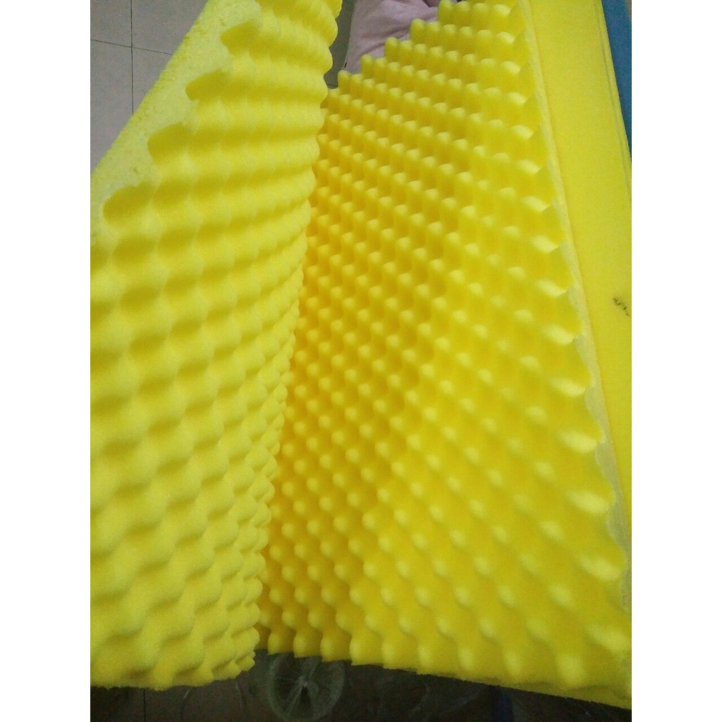 Tấm mút tiêu âm,cách âm...Hình trứng(hột gà).kích thước 1m6 x 2m dày 3cm.được chọn màu theo ý