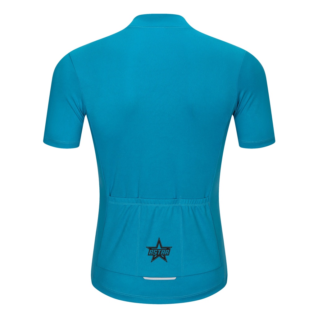 Áo Thể Thao Đi Xe Đạp Tay Ngắn Thiết Kế 3 Túi Có Dải Phản Quang Cho Nam