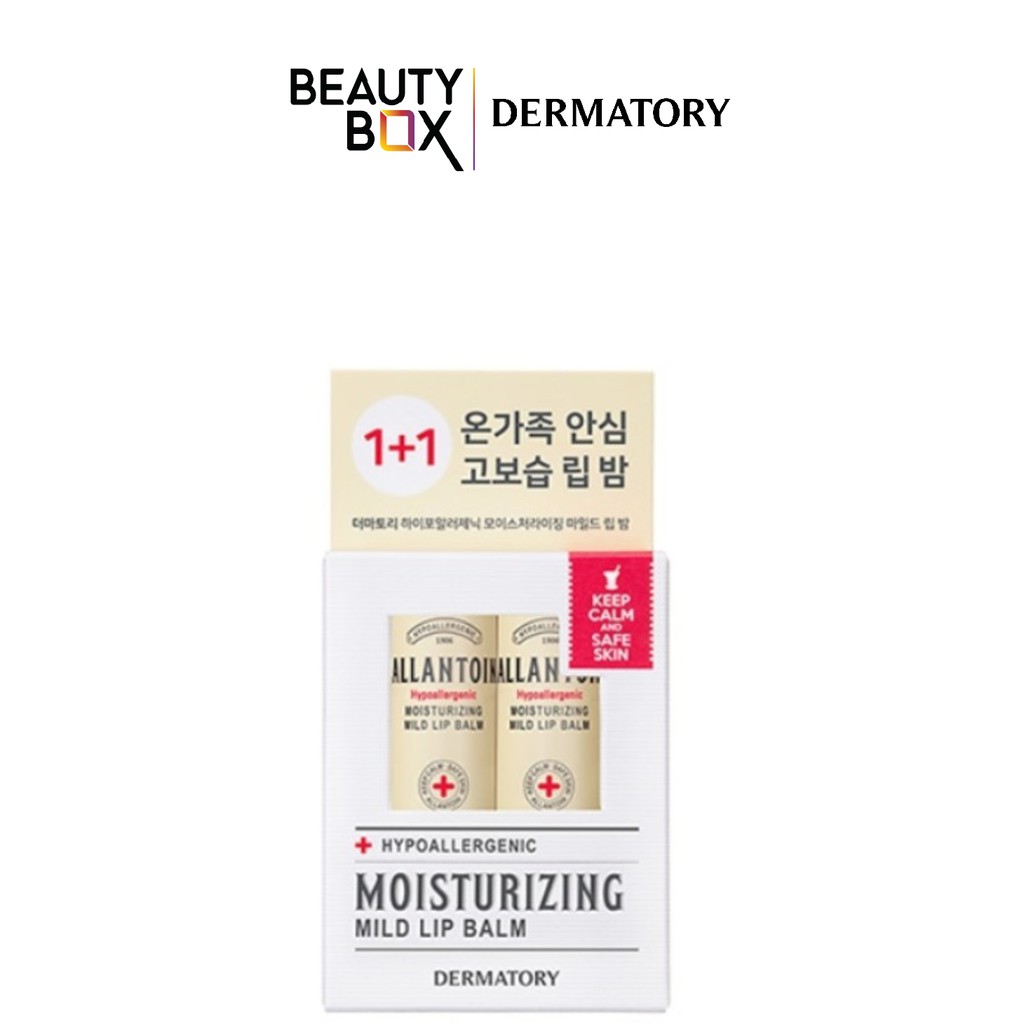 Son Dưỡng Dermatory Hypoallergenic Moisturizing Mild Lip Balm 3.3gx2(01/11/2023)