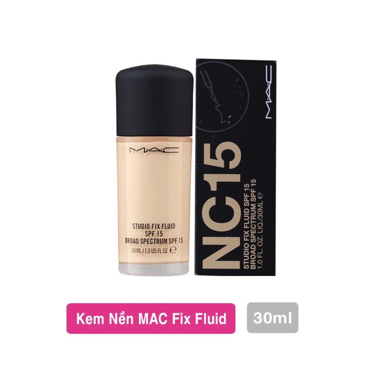 kem nền MAC studio fix fluid foundation màu NC15 auth