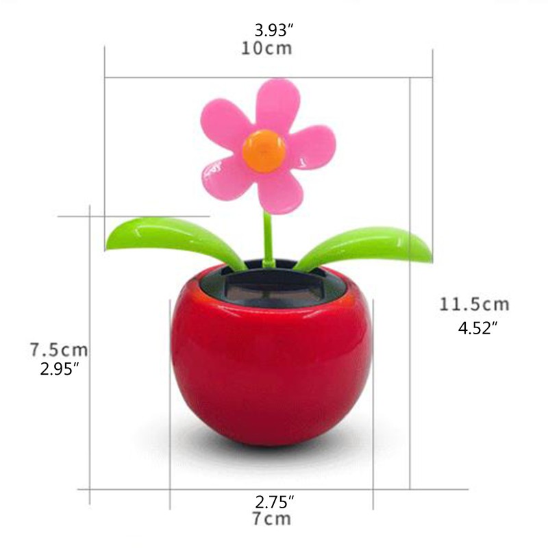 Mô Hình Hoa Hướng Dương Nhảy Múa Sử Dụng Năng Lượng Mặt Trời Trang Trí Bàn Điều Khiển Xe Hơi