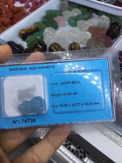 Tỳ Hưu Aquamarine 100% Thiên Nhiên ( Bảo Hành Trọn Đời )