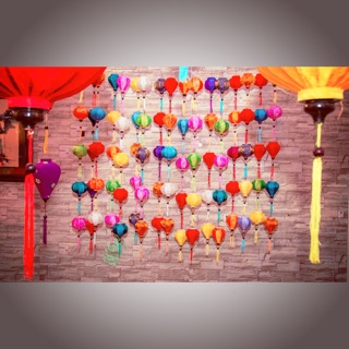 Đèn lồng phố cổ Hôi An mini 10cm siêu đáng yêu