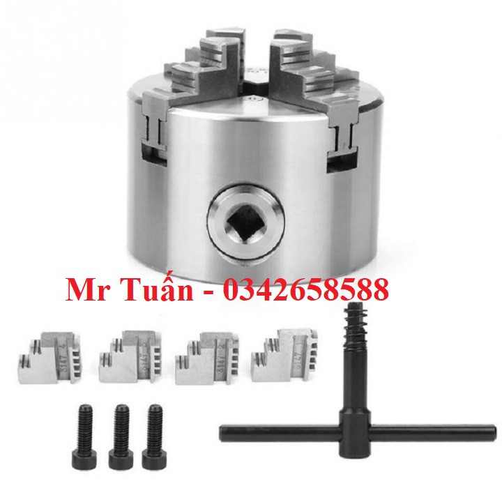 Mâm cặp 4 chấu K12-80G đường kính 80mm